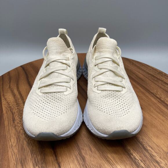 Nike Epic React Flyknit 2 Sail Shoes Womens 5.5 White Running Comfort Walking - Picture 2 of 7